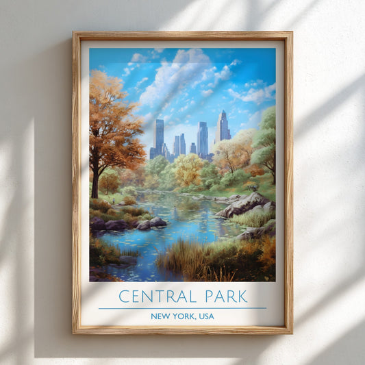 Central Park, New York: The Sanctuary – Modern Travel Art