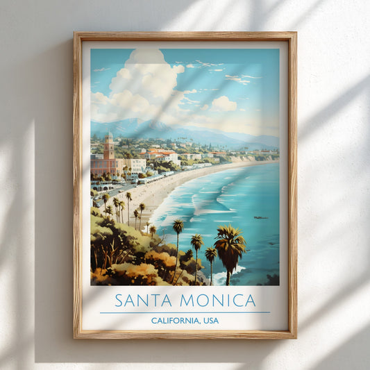Santa Monica, California: The Horizon – Modern Travel Art