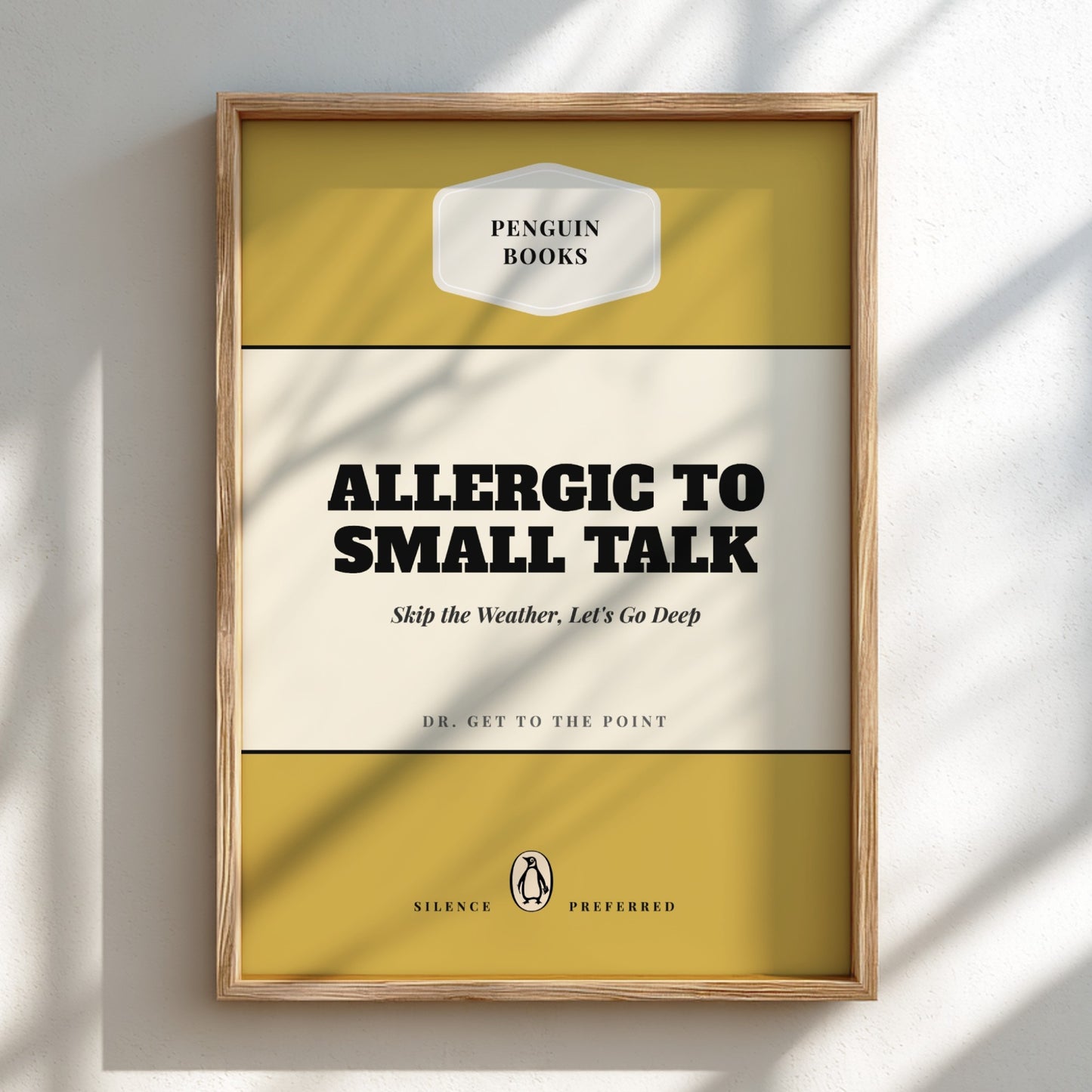 Funny quote poster featuring a warm welcome home theme in minimalist style