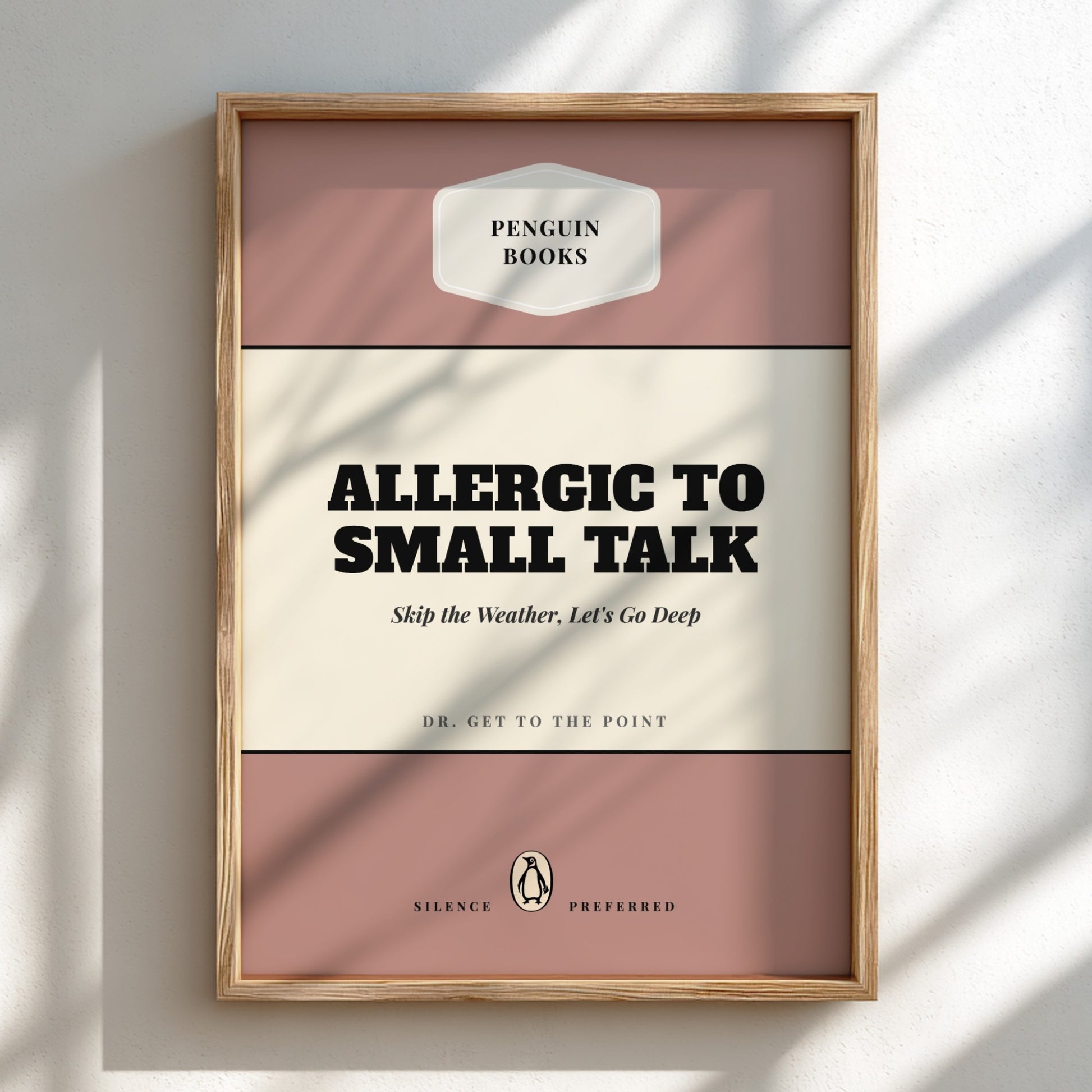 Funny quote poster featuring a warm welcome home theme in minimalist style