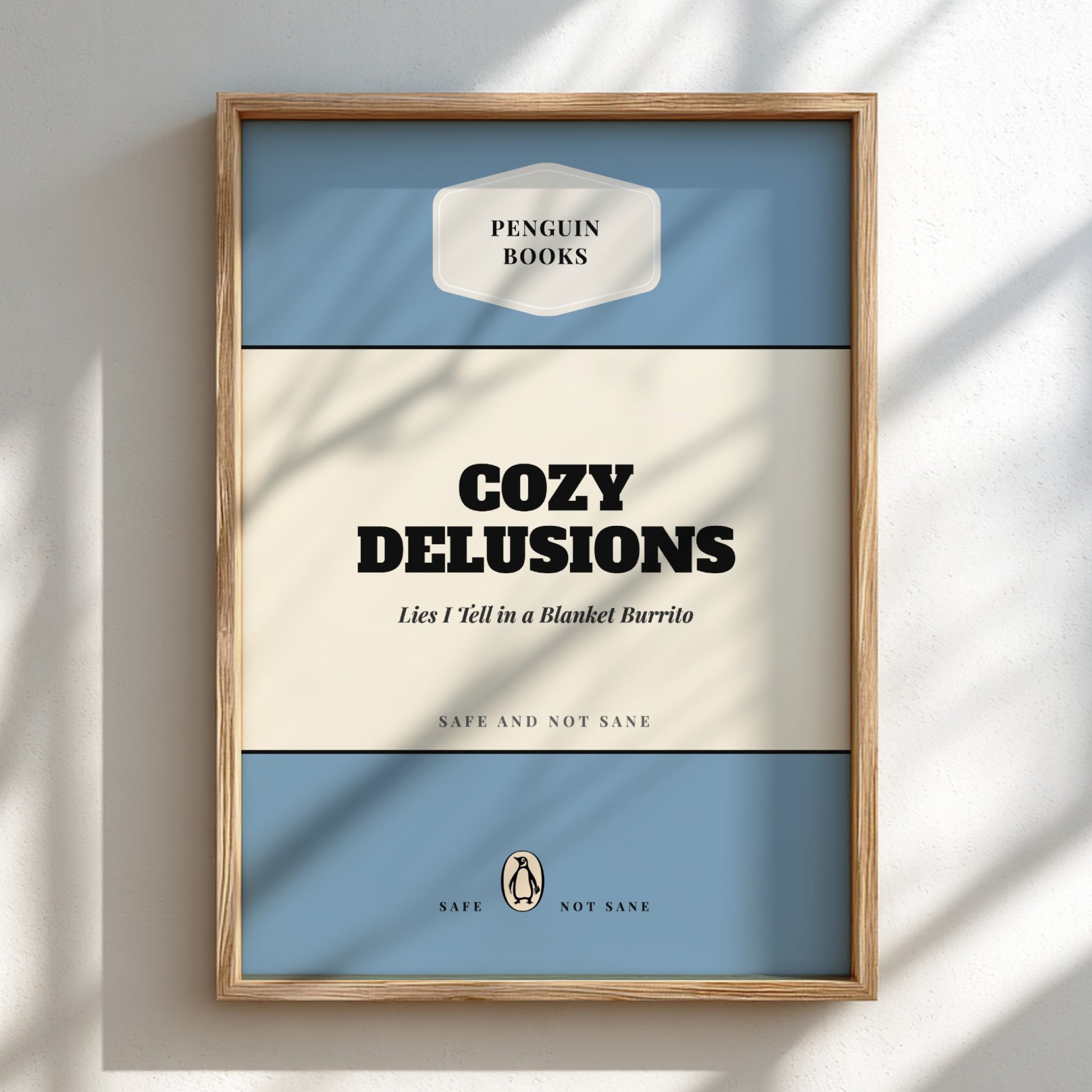 Funny quote poster featuring a warm welcome home theme in minimalist style