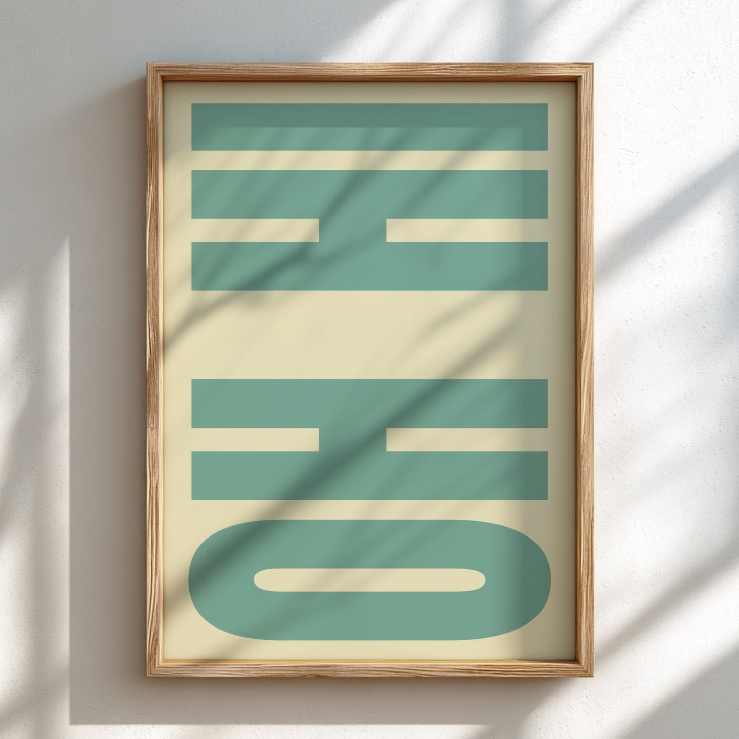 Oh Hi poster featuring bold typography, modern wall art for home decor