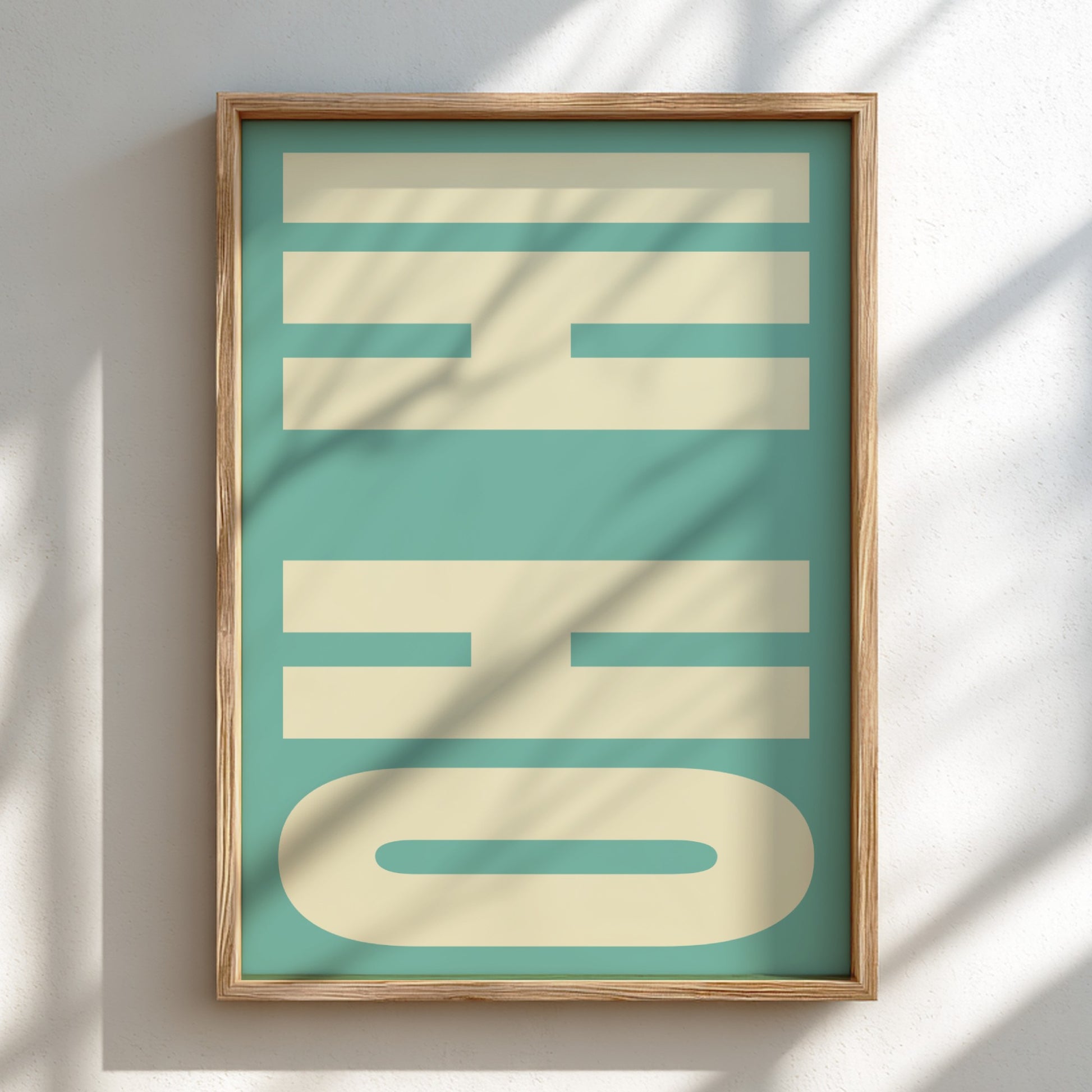 Oh Hi poster featuring bold typography, modern wall art for home decor