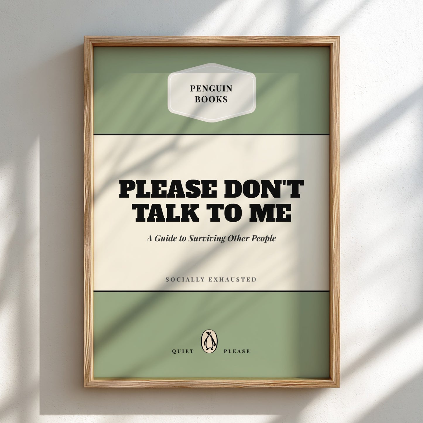 Funny quote poster featuring a warm welcome home theme in minimalist style