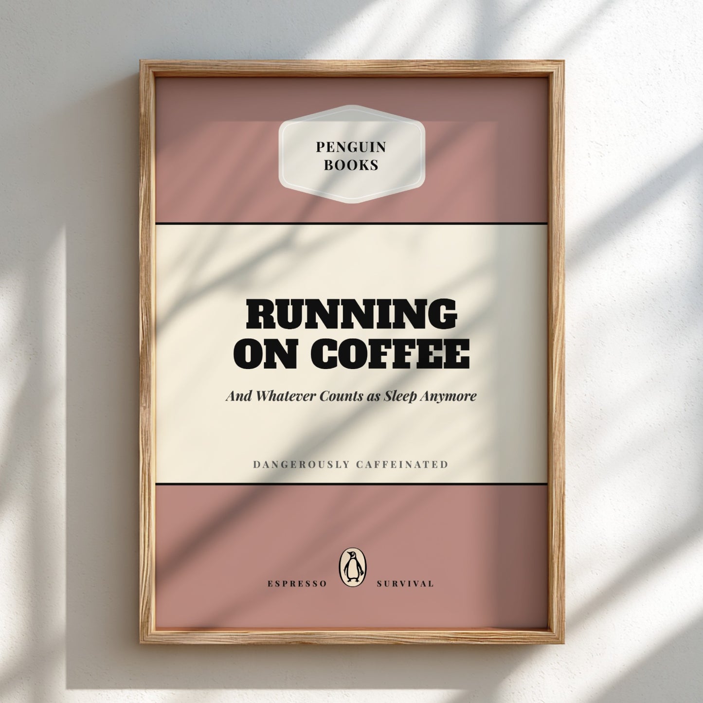 Funny quote poster featuring a warm welcome home theme in minimalist style