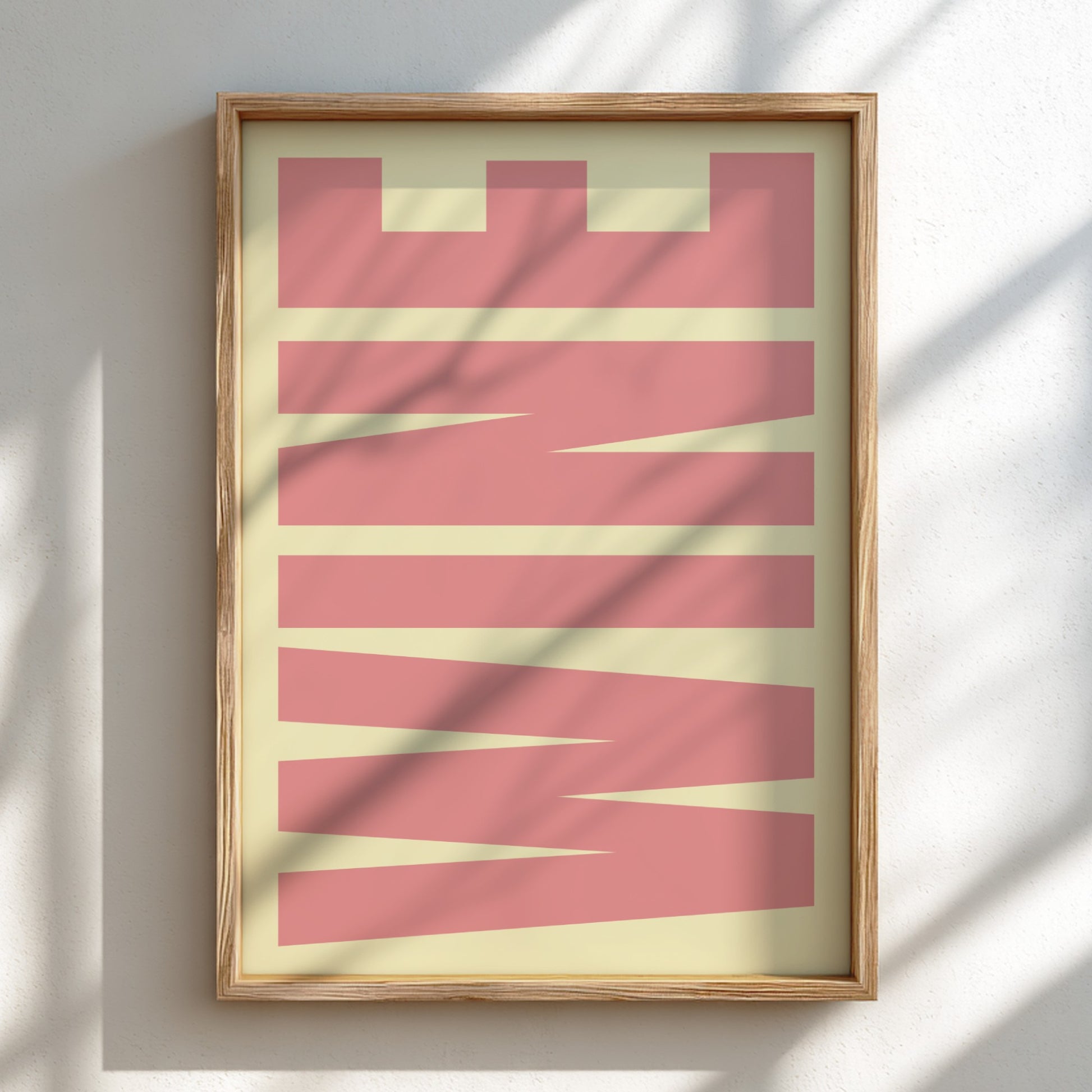 Framed Wine poster, modern art for home deco