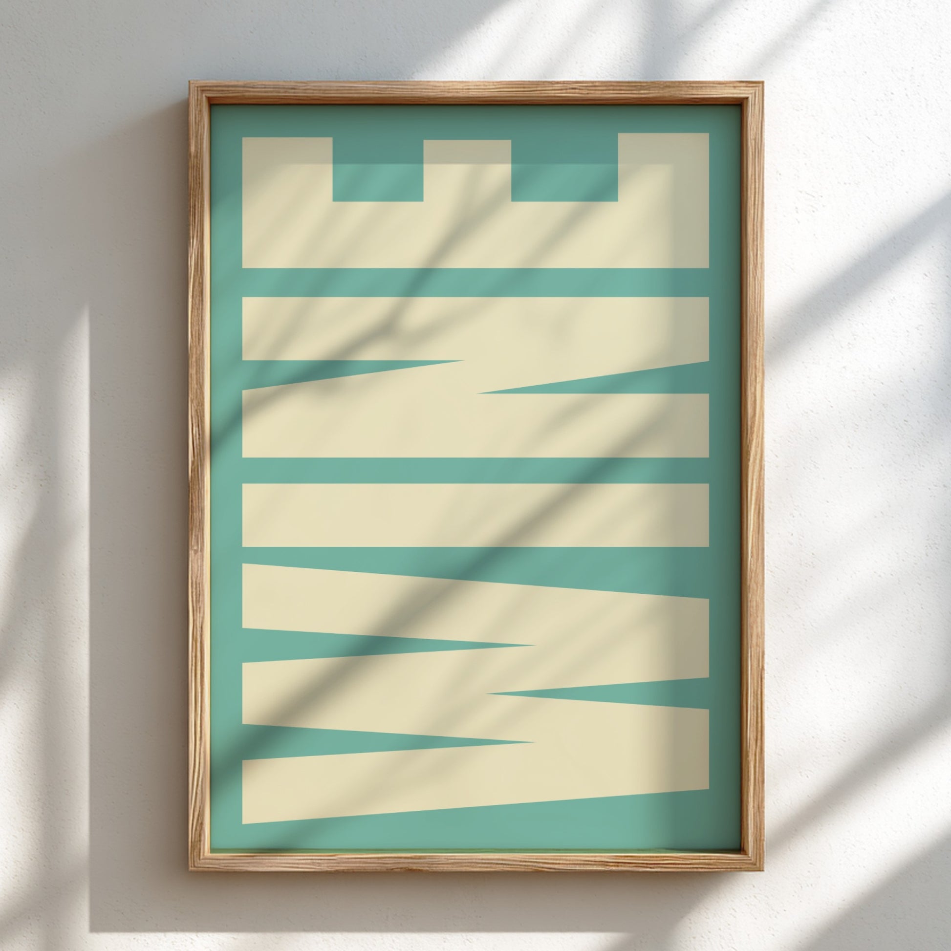 Framed Wine poster, modern art for home deco