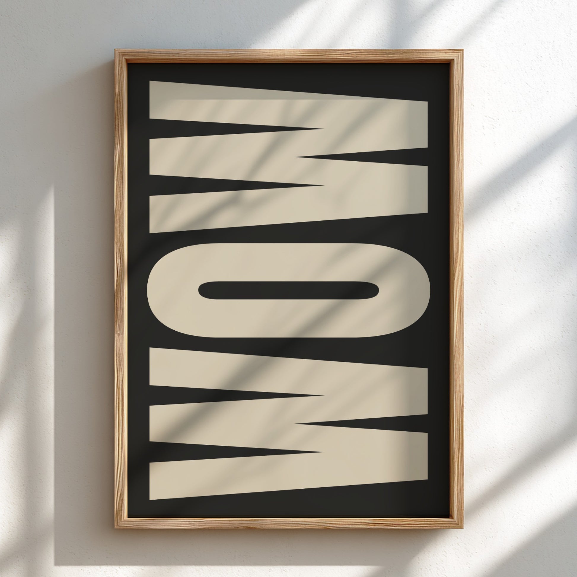 artwork with the word 'WOW' 