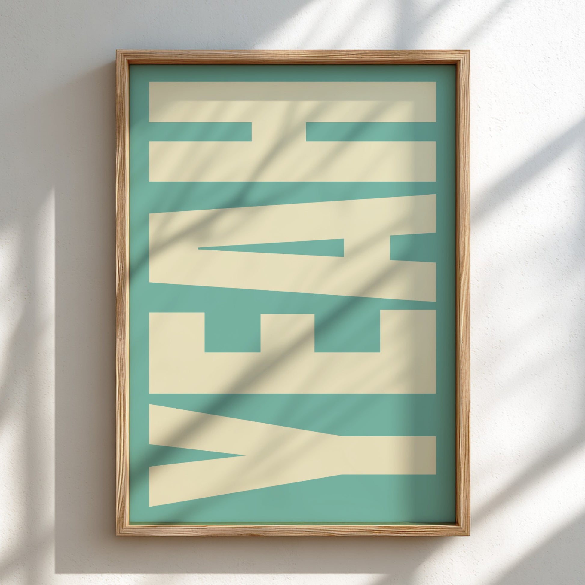 Motivational poster featuring bold 'Yeah' typography 