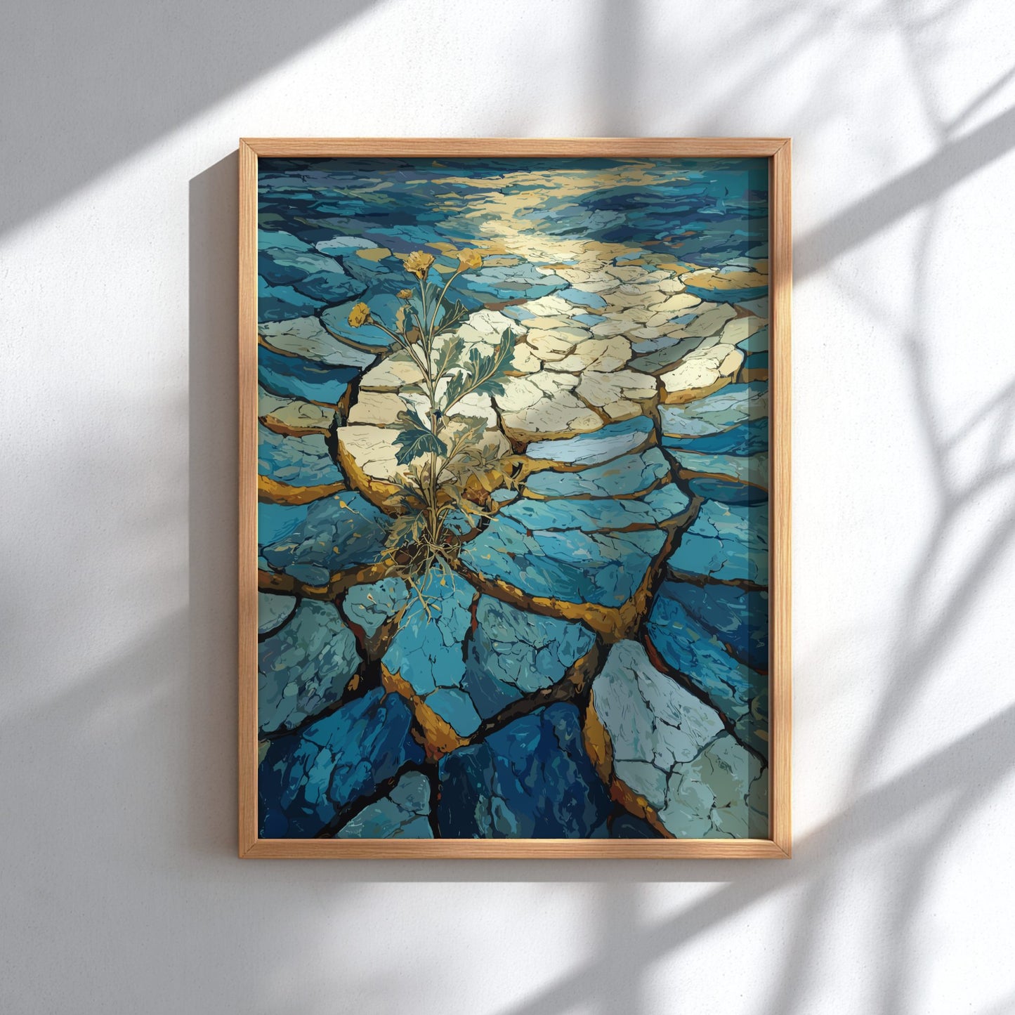 New Growth - Resilient Sprout Emerging from Earth Wall Art