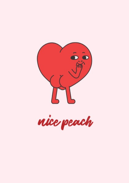 Organic Form Modern Art - The "Nice Peach" Minimalist Wall Print