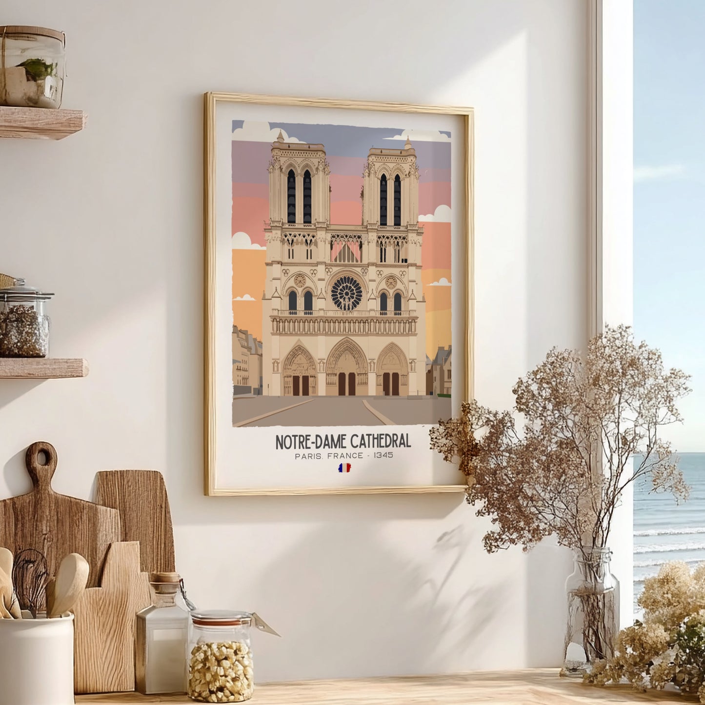 Notre-Dame Cathedral of Paris Art - The Gothic Masterpiece Wall Print