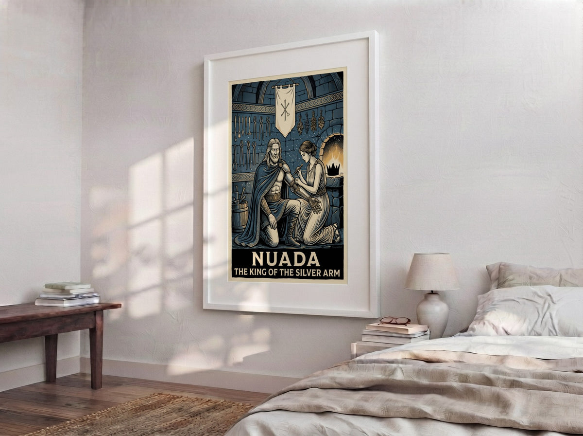 Poster featuring Nuada King of the Silver Arm being fitted with a limb