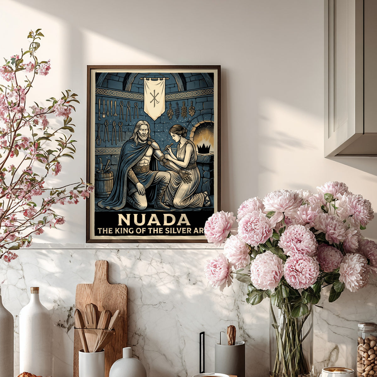 Poster featuring Nuada King of the Silver Arm being fitted with a limb