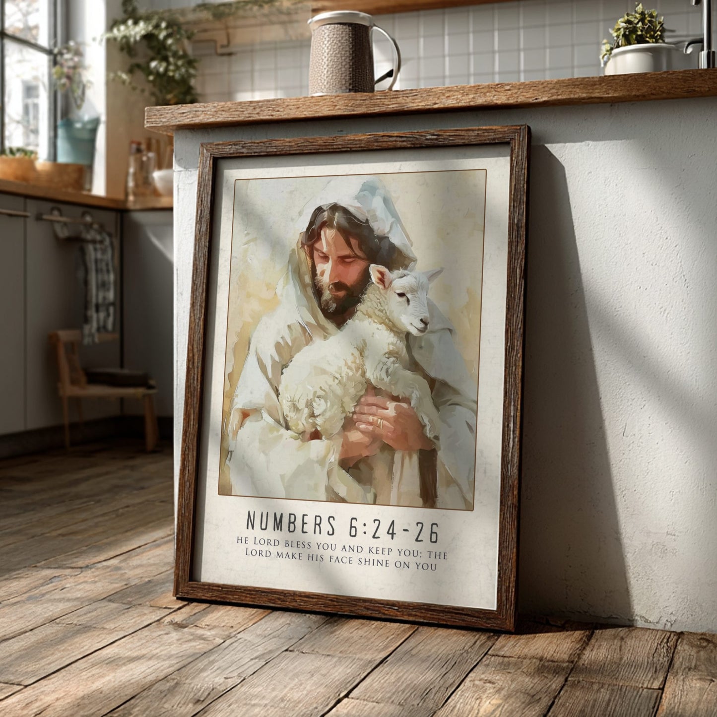 Numbers 6:24-26 Bible Verse Poster - The Priestly Blessing Wall Art