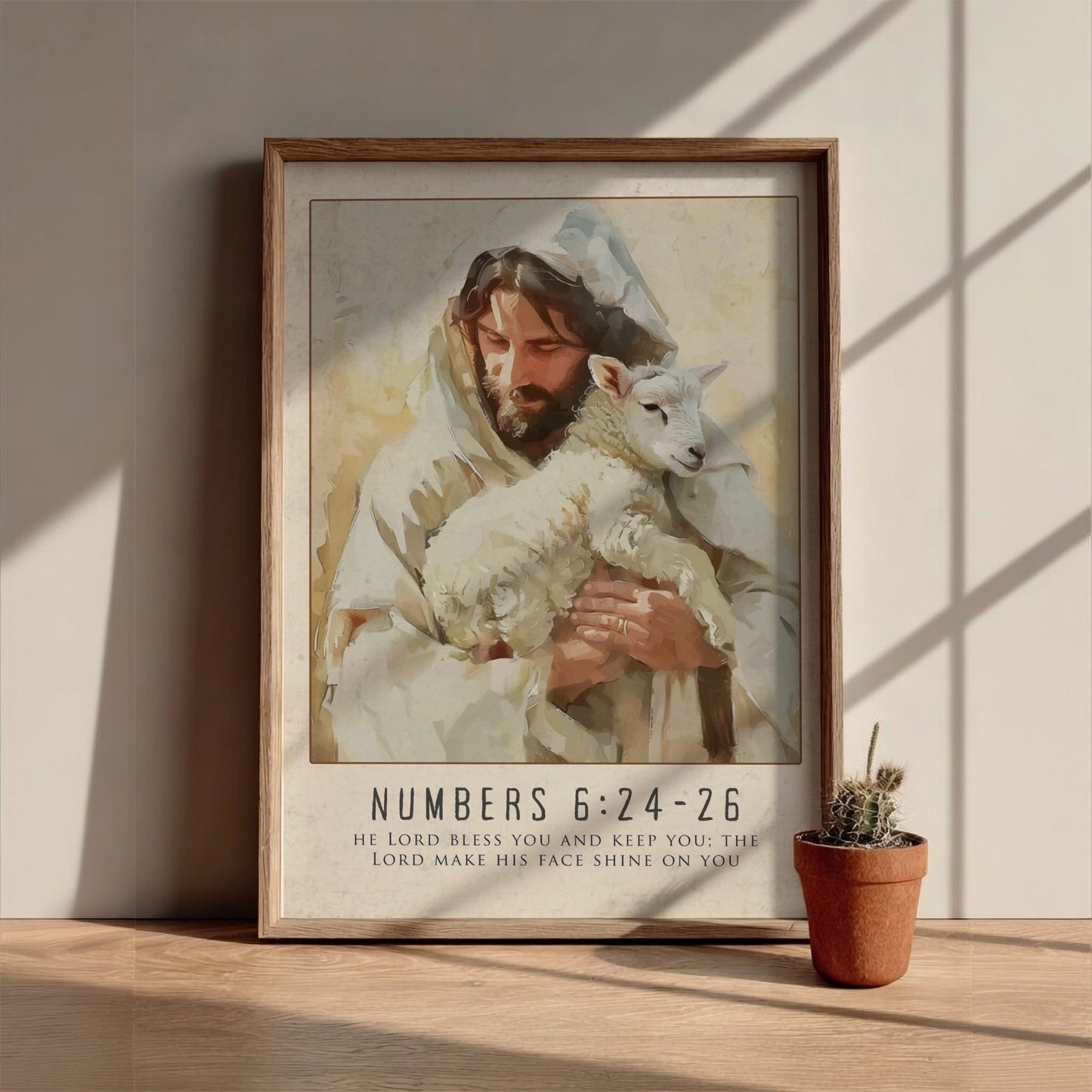 Numbers 6:24-26 Bible Verse Poster - The Priestly Blessing Wall Art