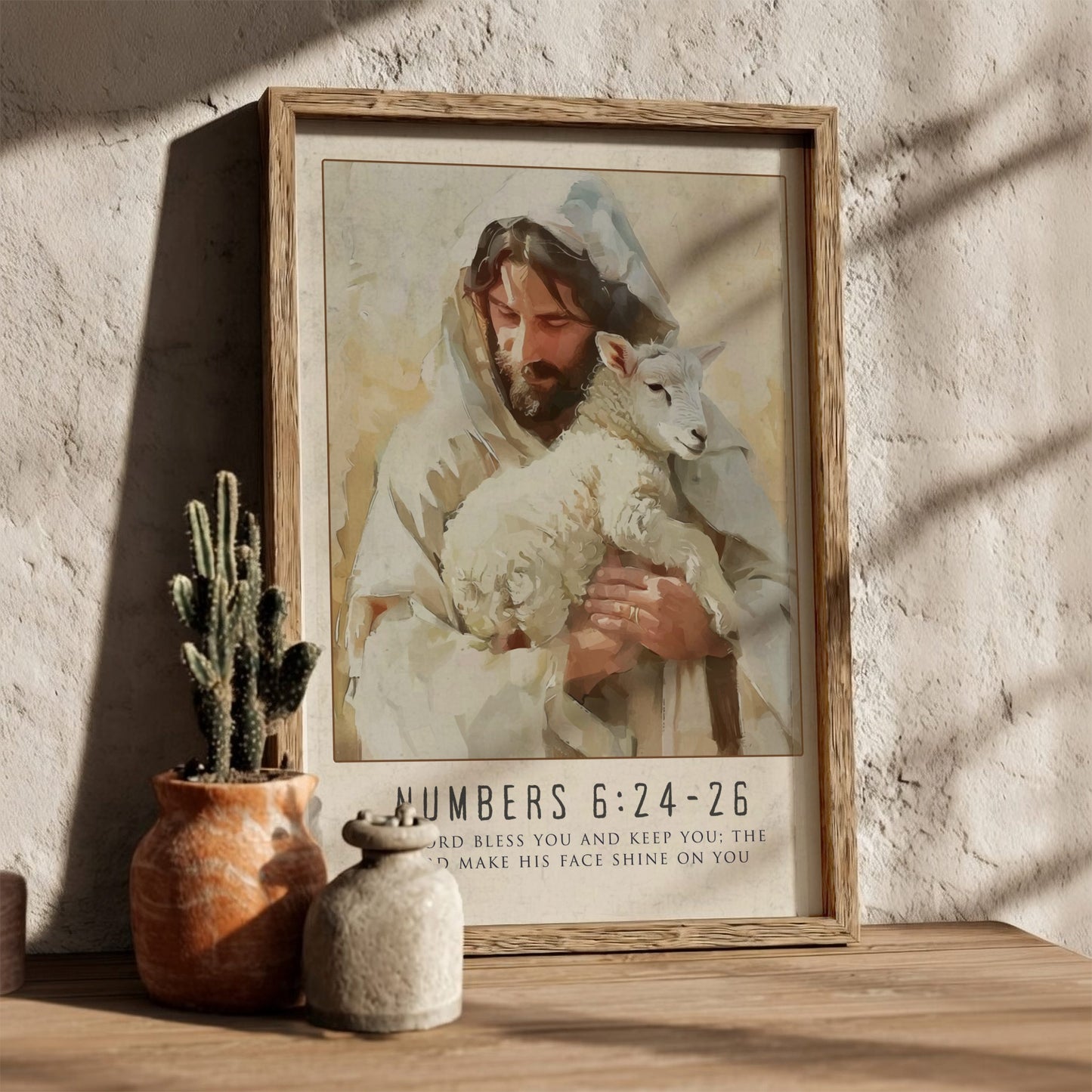 Numbers 6:24-26 Bible Verse Poster - The Priestly Blessing Wall Art