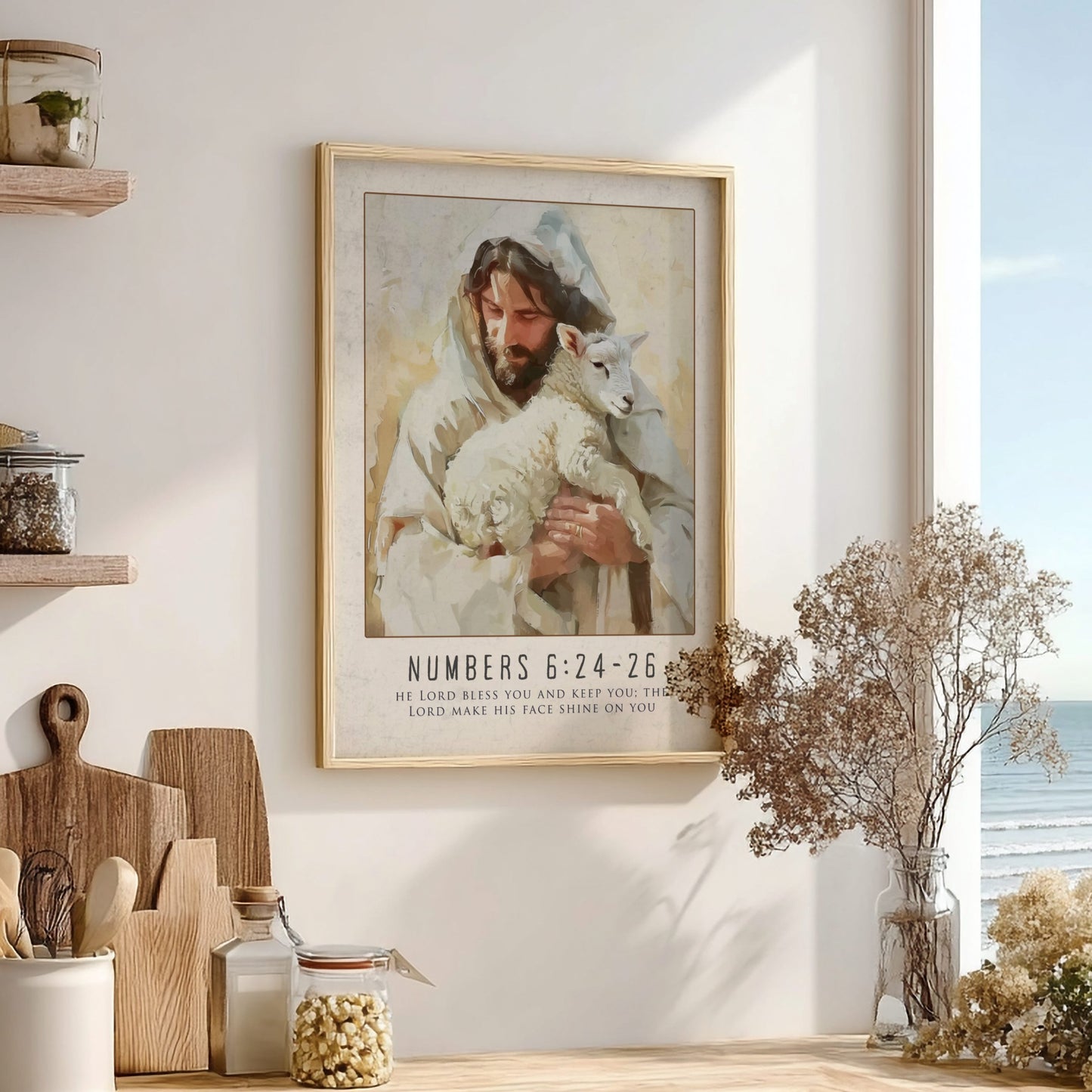 Numbers 6:24-26 Bible Verse Poster - The Priestly Blessing Wall Art