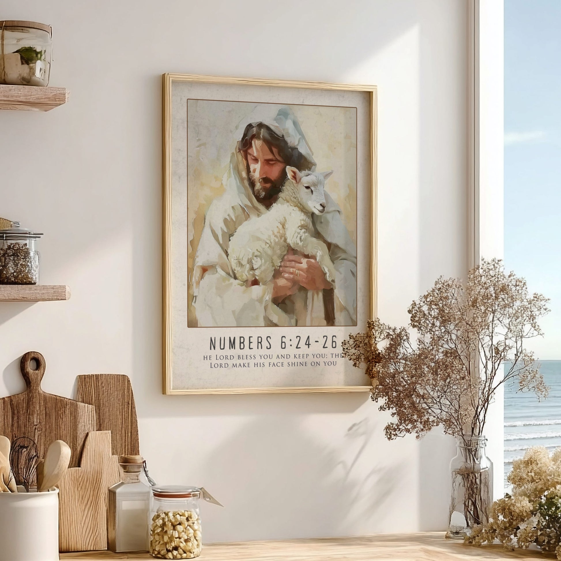Numbers 6:24-26 Bible Verse Poster - The Priestly Blessing Wall Art