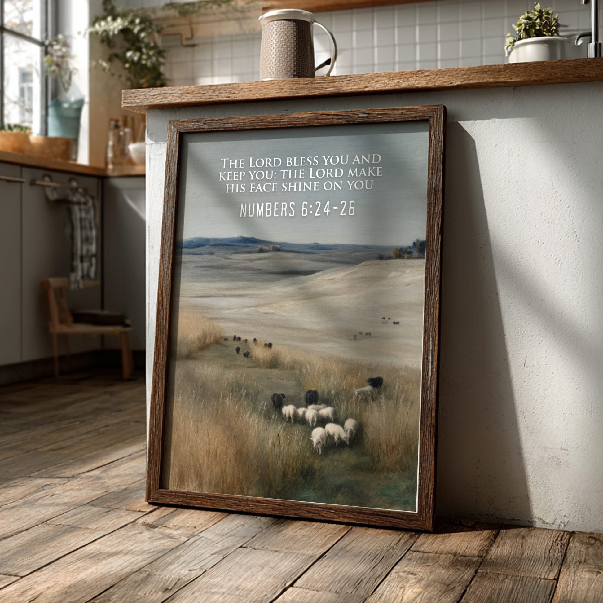 Numbers 6:24-26 Scripture Print - "The Priestly Blessing" Wall Art