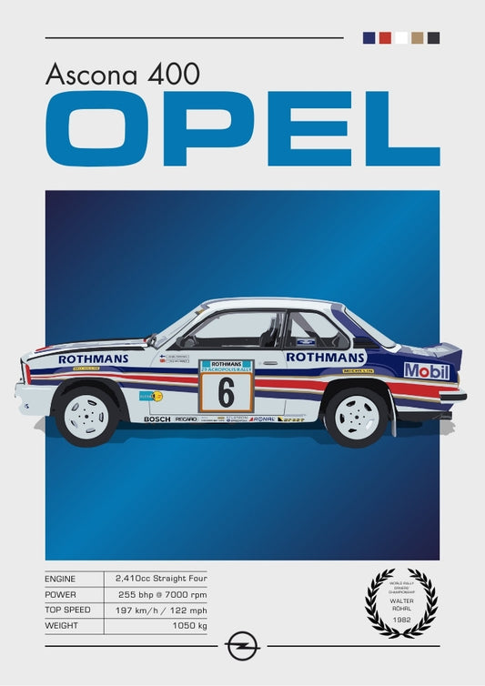 Opel Ascona 400 Print