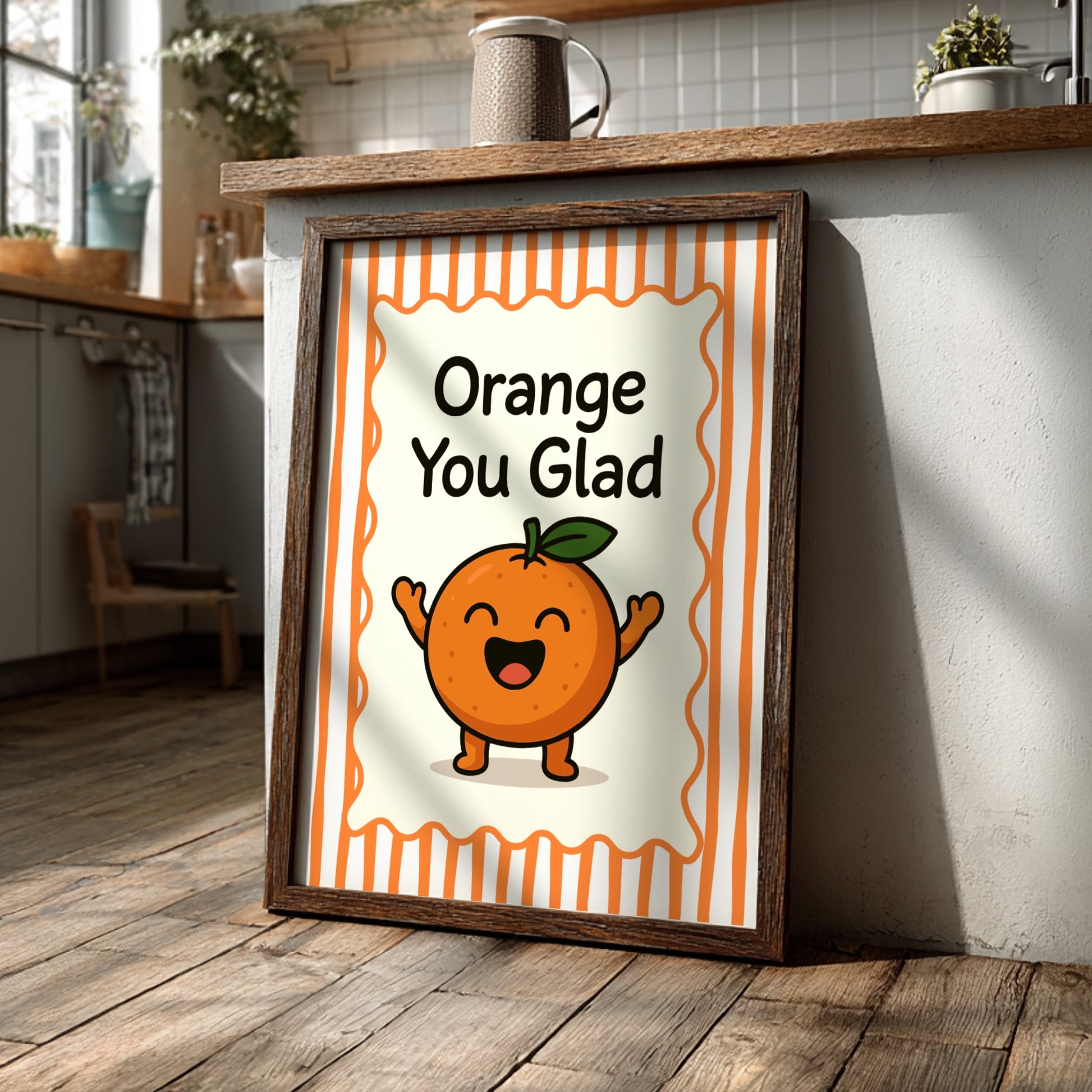 Orange - Orange You Glad - Kitchen Wall Art