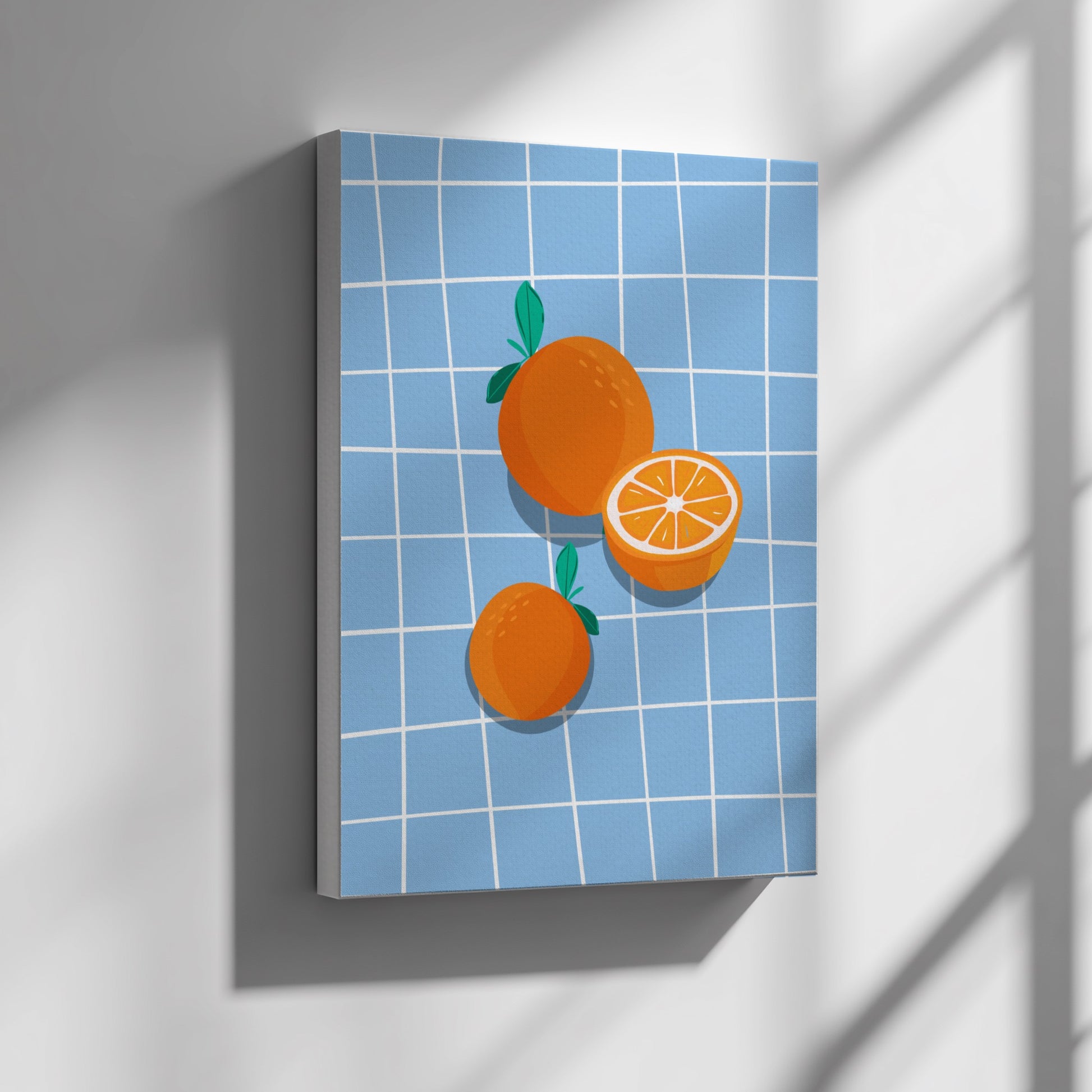 Oranges Poster - Vibrant Fresh Citrus Wall Art Print