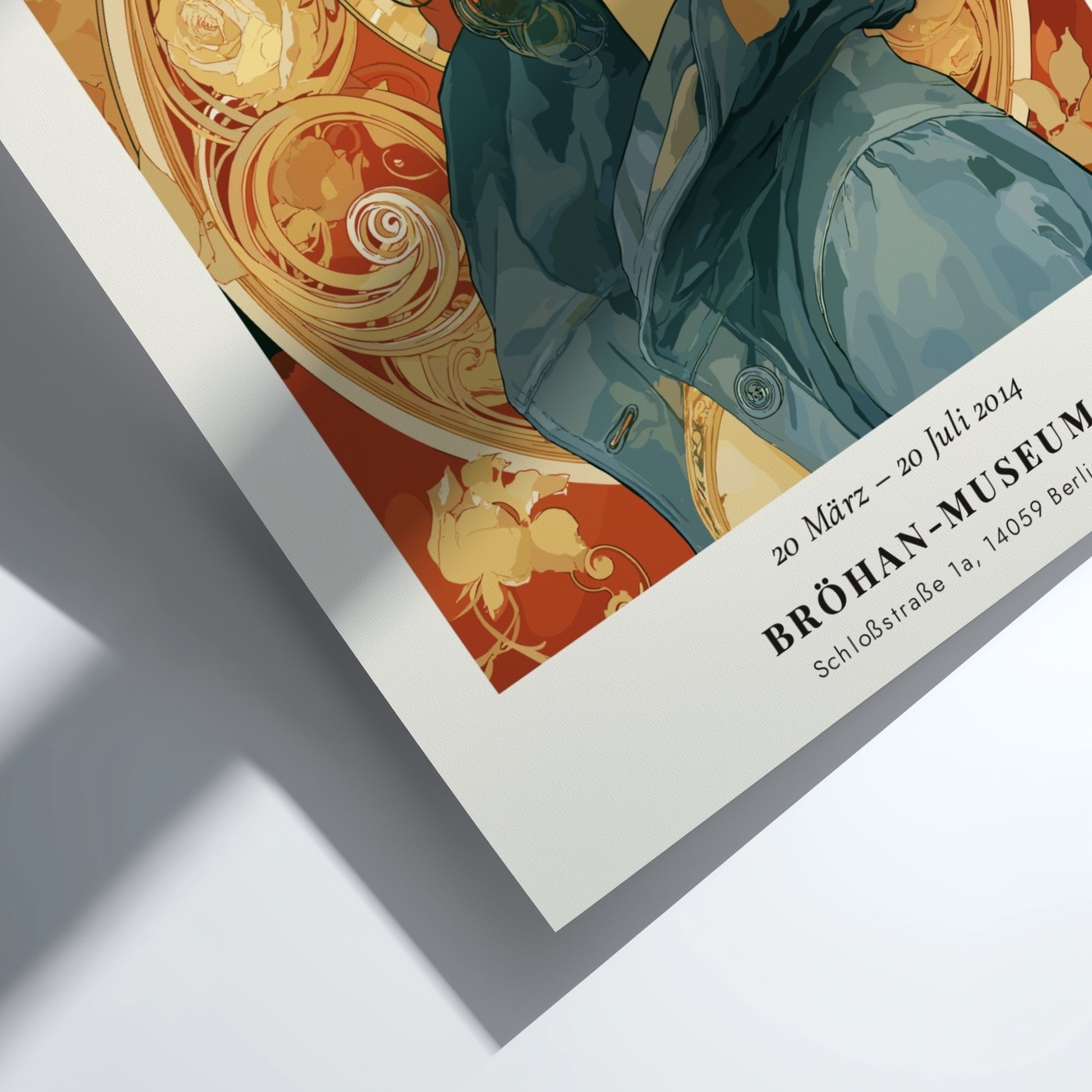 Alphonse Mucha poster featuring Ornament design with floral motifs and elegant colors in Art Nouveau style