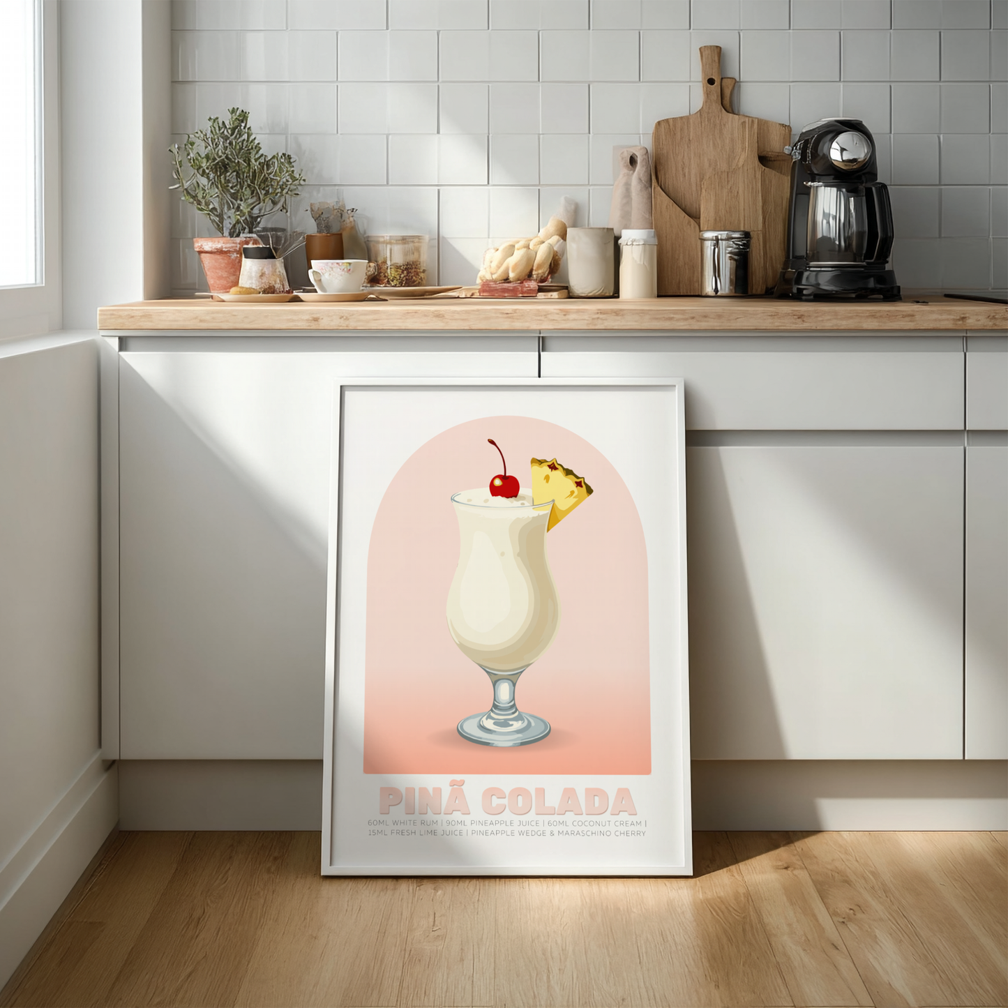 Pina Colada Cocktail Poster - Drinks Wall Art
