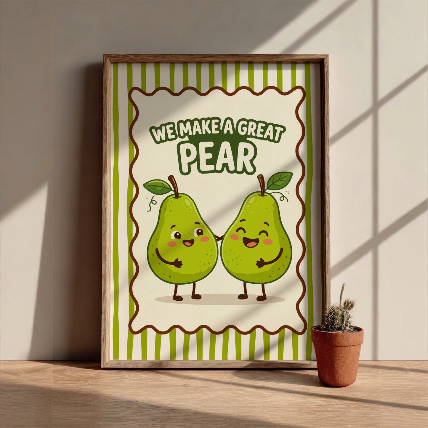Pear - We Make a Great Pear - Kitchen Wall Art