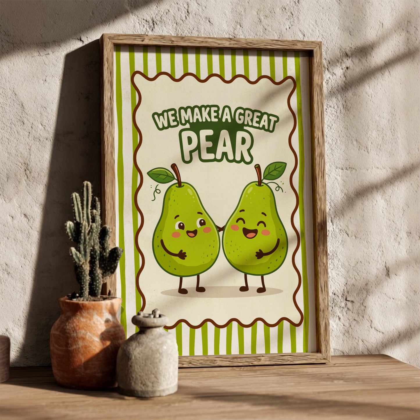 Pear - We Make a Great Pear - Kitchen Wall Art