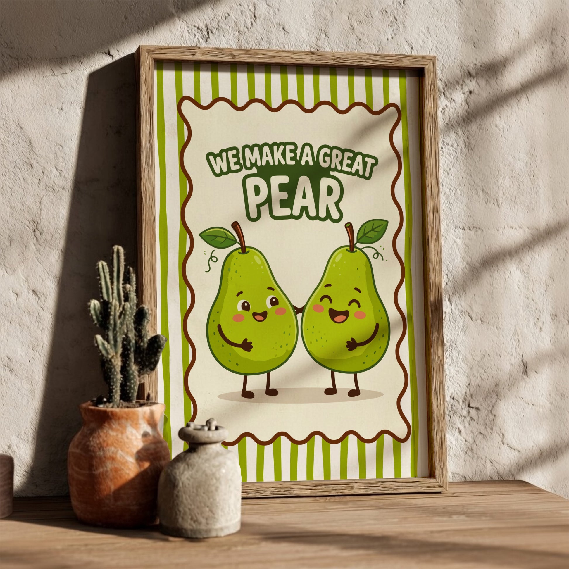 Pear - We Make a Great Pear - Kitchen Wall Art