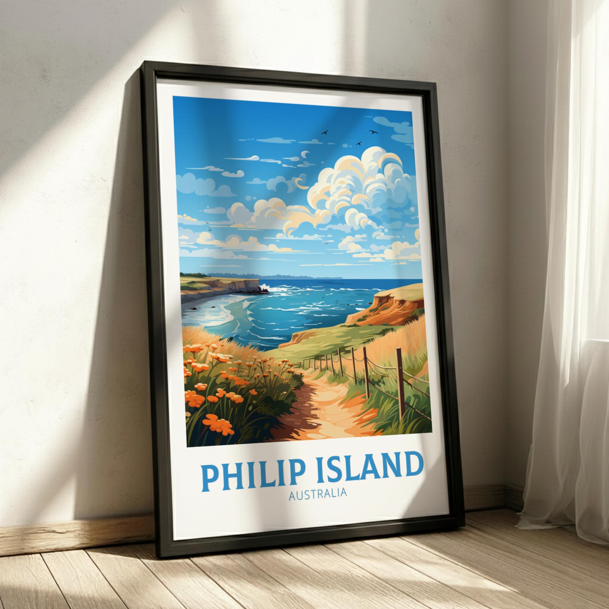 Australia PHILIP ISLAND TRAVEL POSTER - WALLART AUSTRALIA