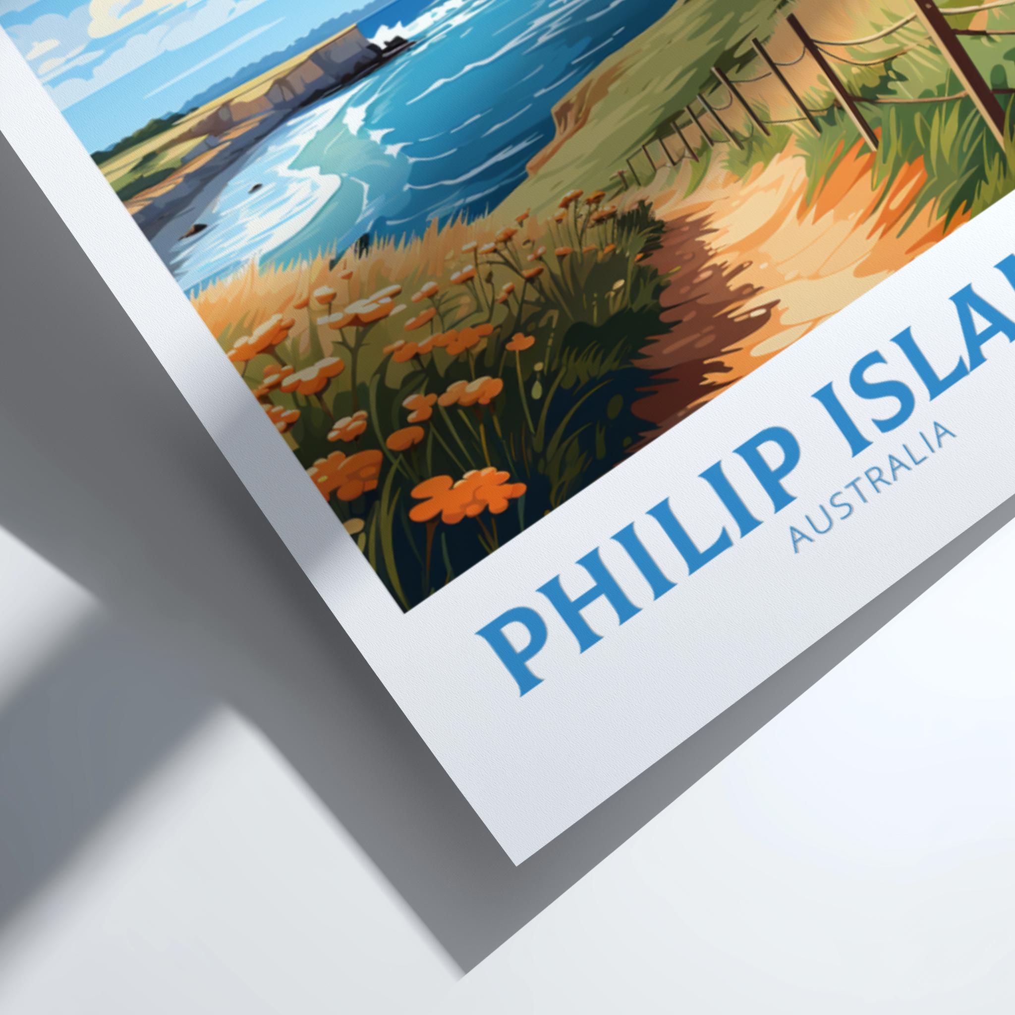 Australia PHILIP ISLAND TRAVEL POSTER - WALLART AUSTRALIA