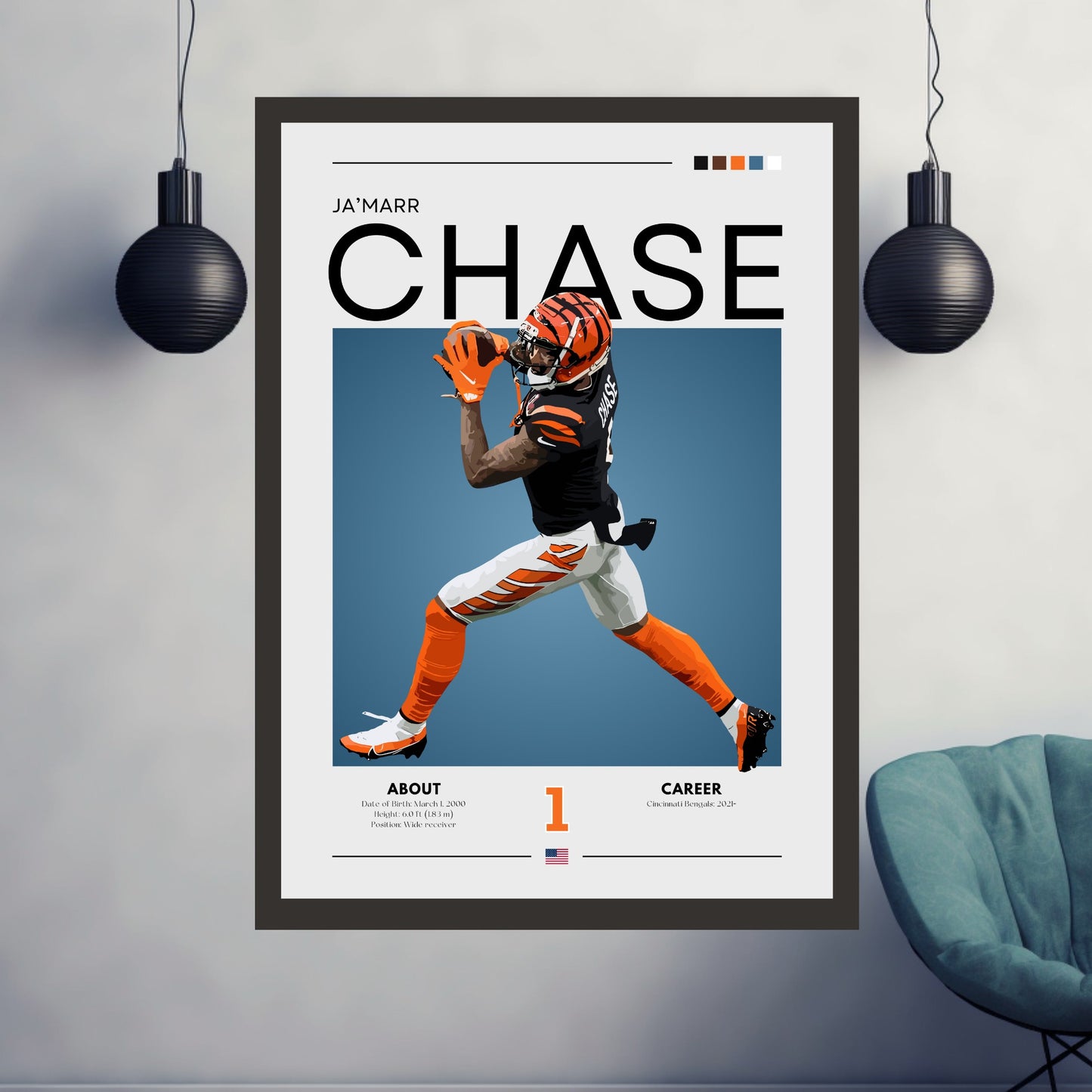 Ja'Marr Chase Poster