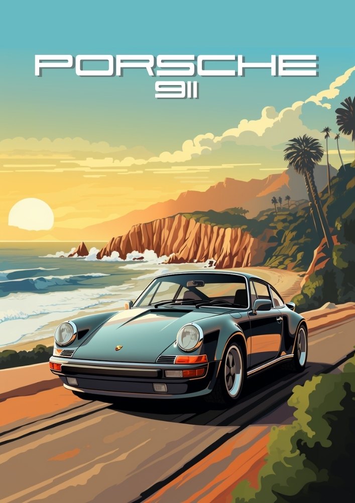 Impression Porsche 911, années 1980