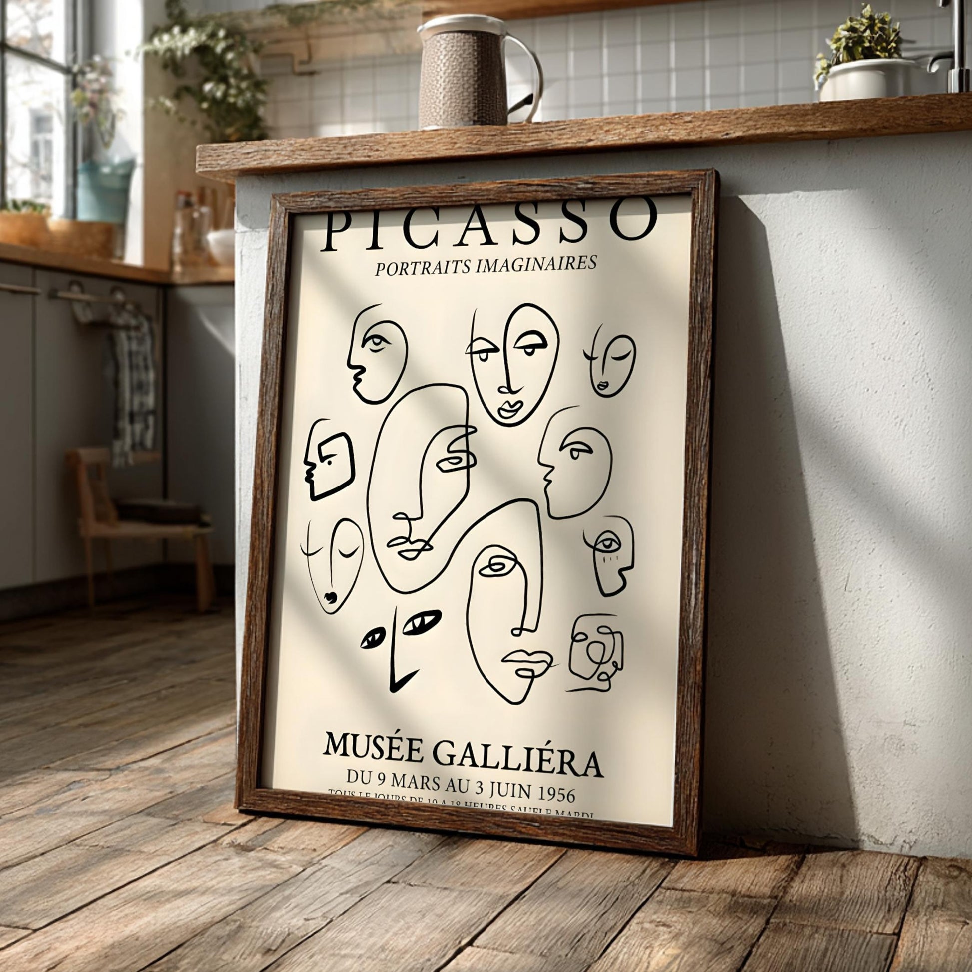 Portraits Imaginaire: Picasso Inspired - Modern Minimalist Wall Art