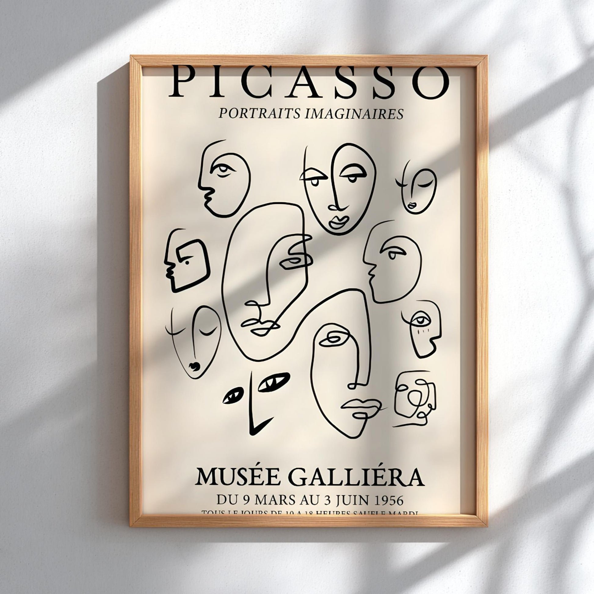 Portraits Imaginaire: Picasso Inspired - Modern Minimalist Wall Art