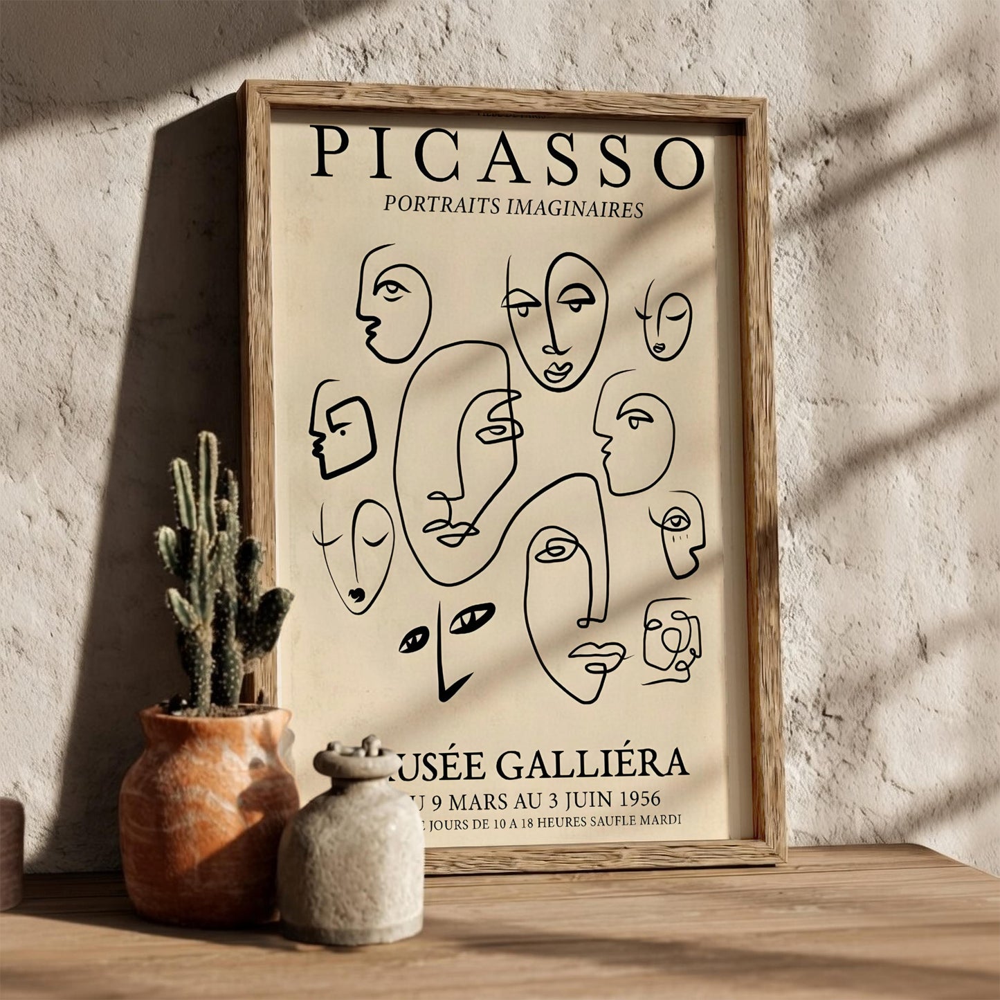 Portraits Imaginaire: Picasso Inspired - Modern Minimalist Wall Art