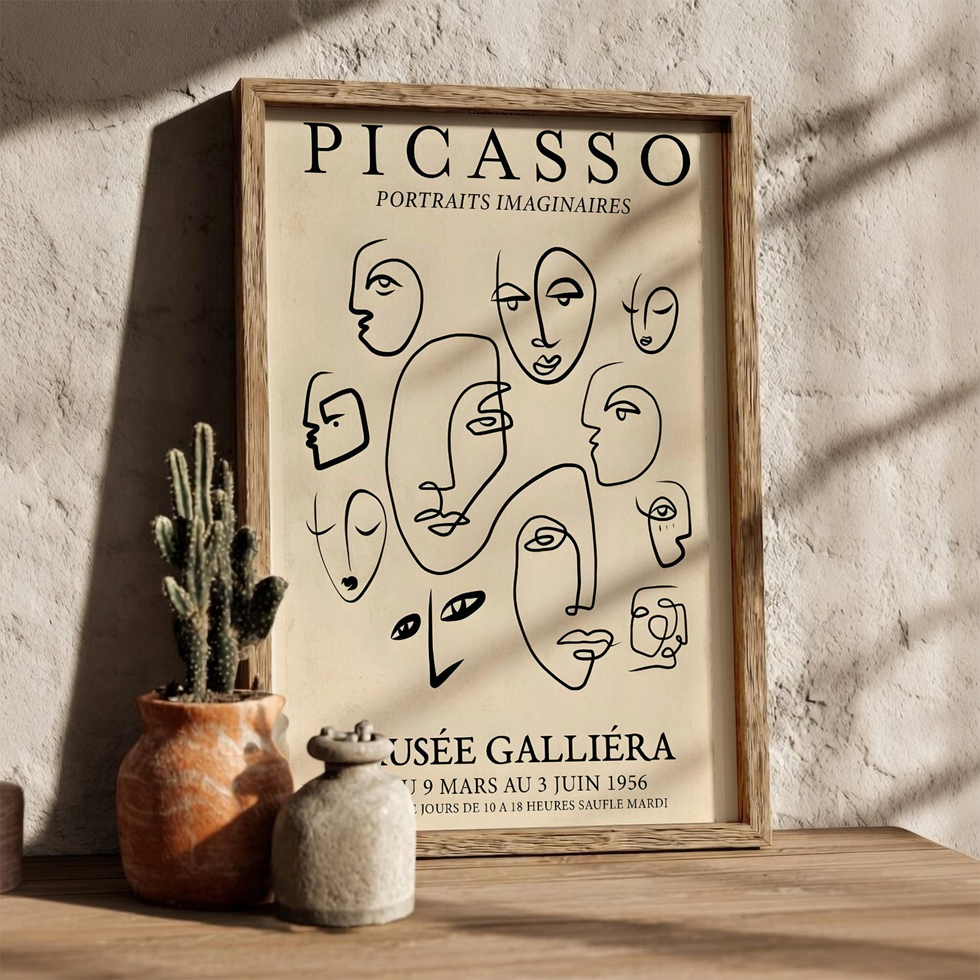 Portraits Imaginaire: Picasso Inspired - Modern Minimalist Wall Art