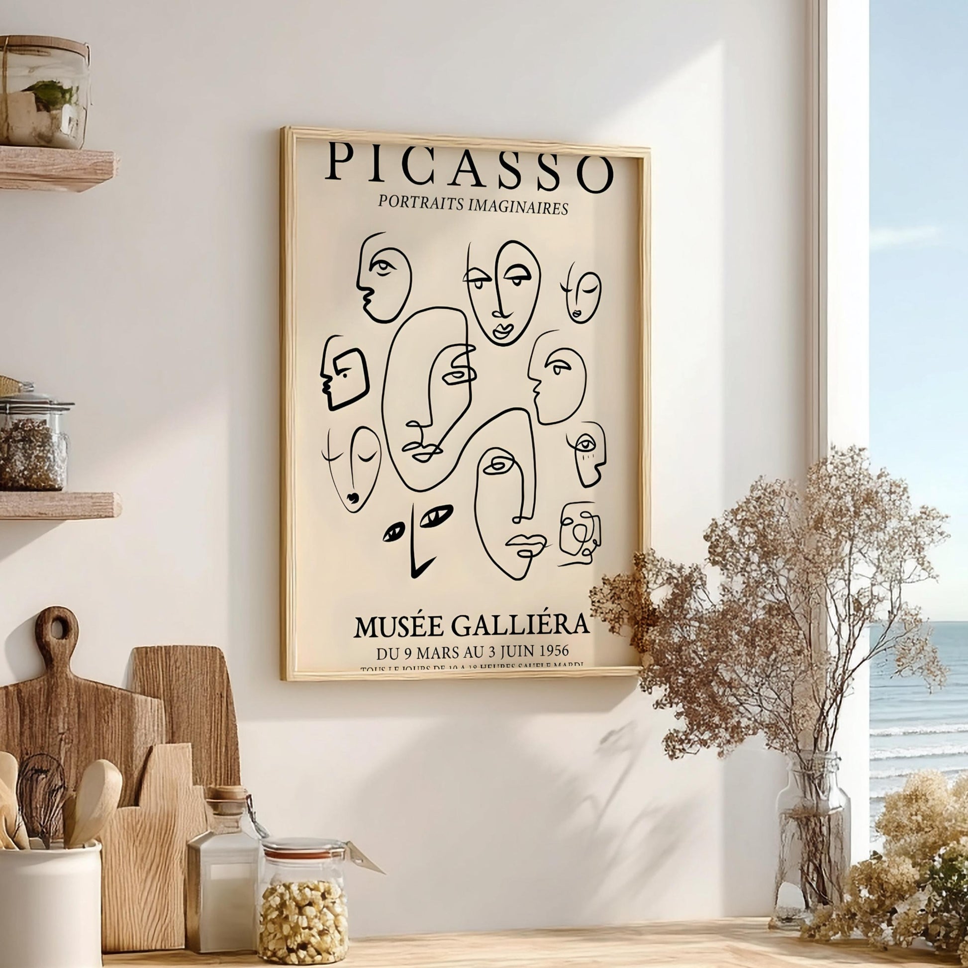 Portraits Imaginaire: Picasso Inspired - Modern Minimalist Wall Art