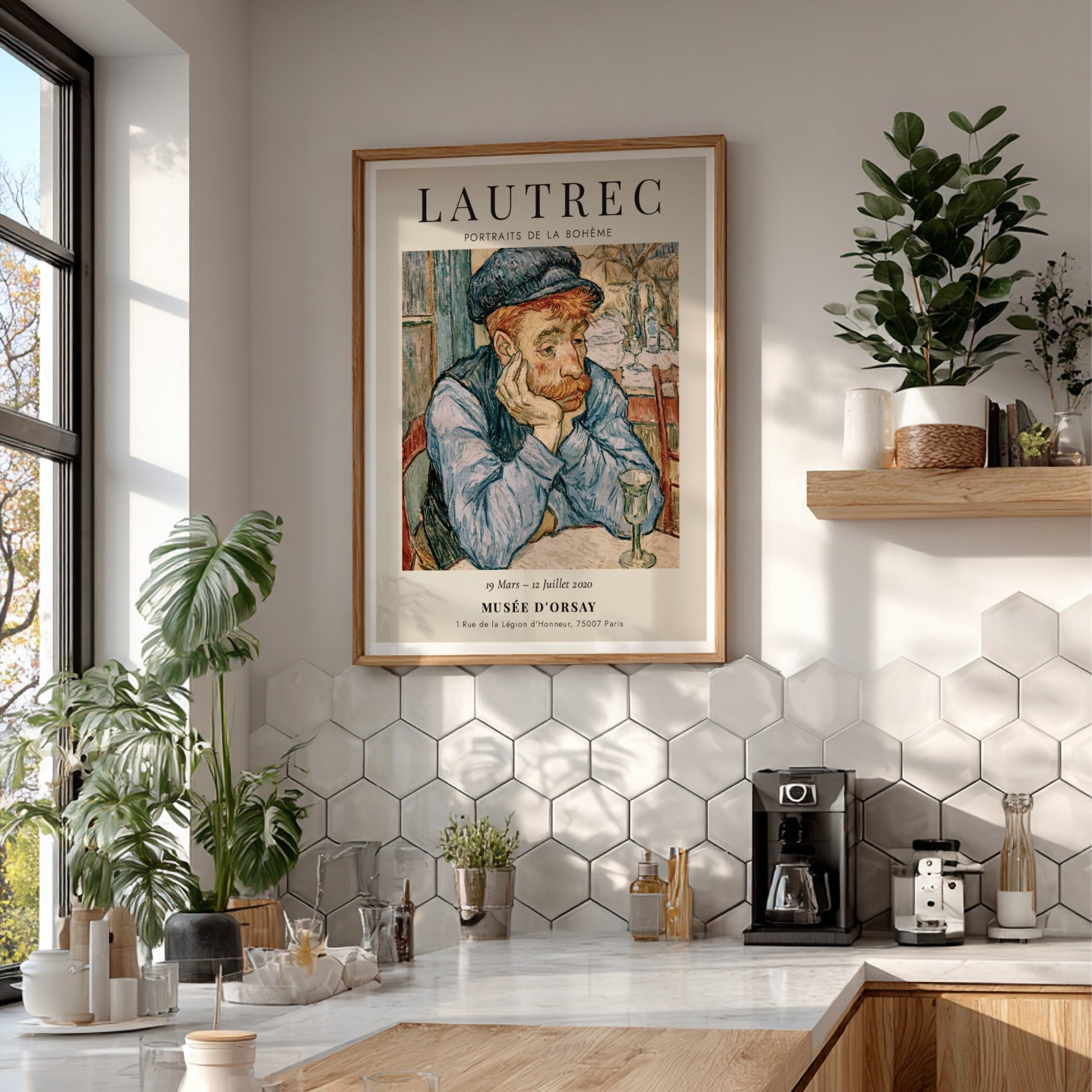 Toulouse-Lautrec poster featuring Portraits de la Bohème in vibrant colors and expressive style.