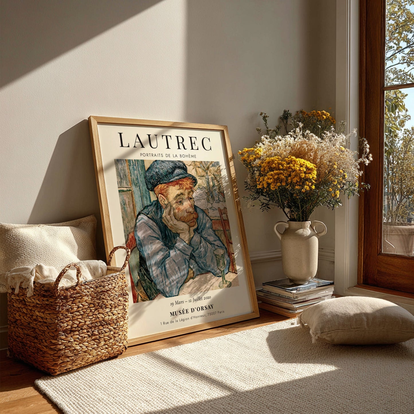 Toulouse-Lautrec poster featuring Portraits de la Bohème in vibrant colors and expressive style.
