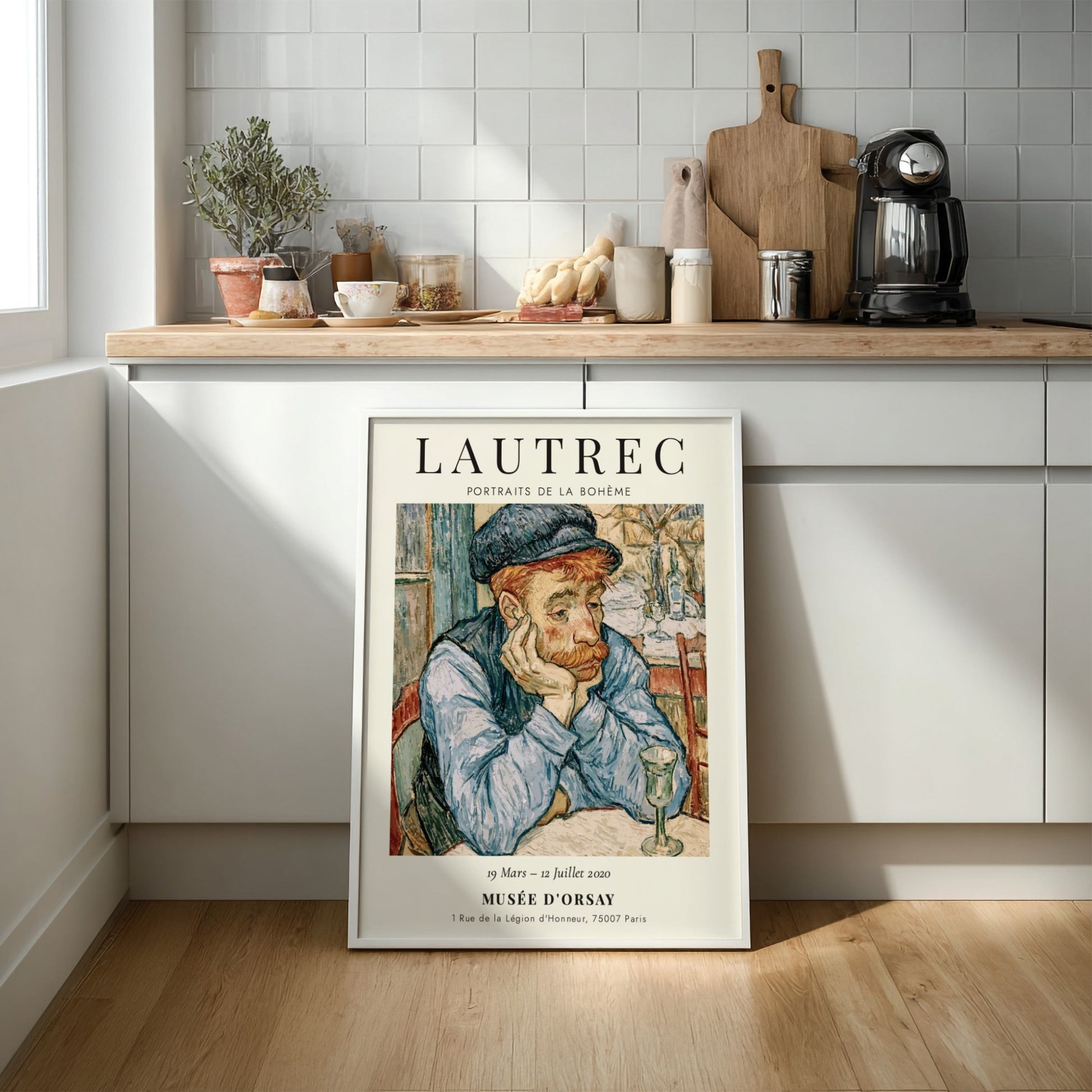 Toulouse-Lautrec poster featuring Portraits de la Bohème in vibrant colors and expressive style.