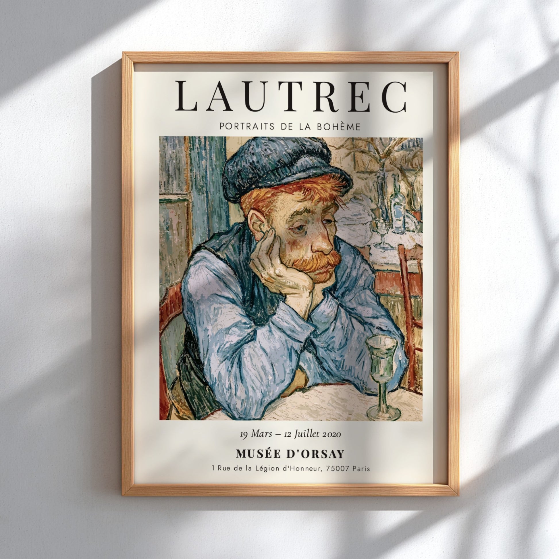 Toulouse-Lautrec poster featuring Portraits de la Bohème in vibrant colors and expressive style.
