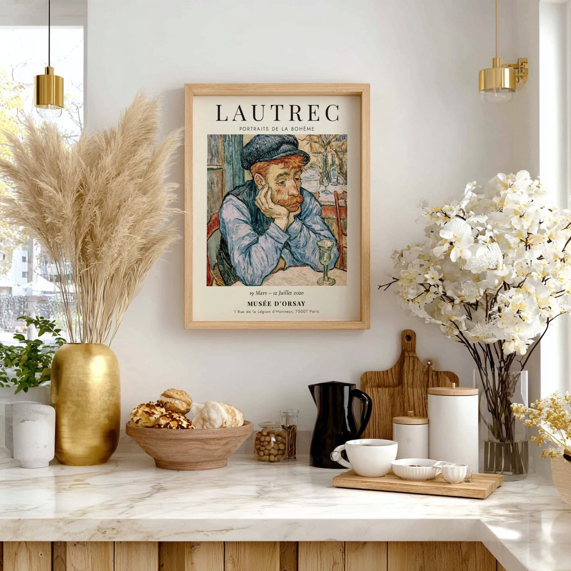 Toulouse-Lautrec poster featuring Portraits de la Bohème in vibrant colors and expressive style.