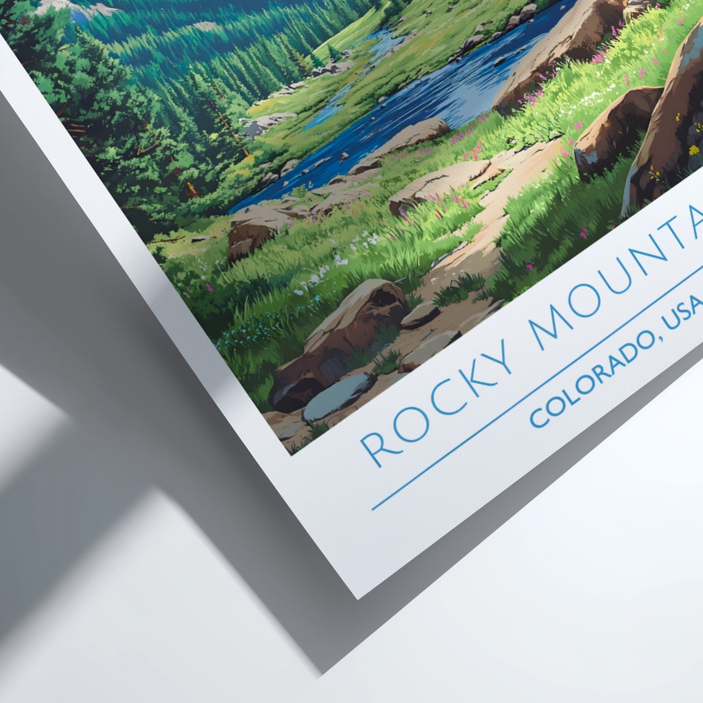 Rocky Mountains, Colorado: The Range – Modern Travel Art