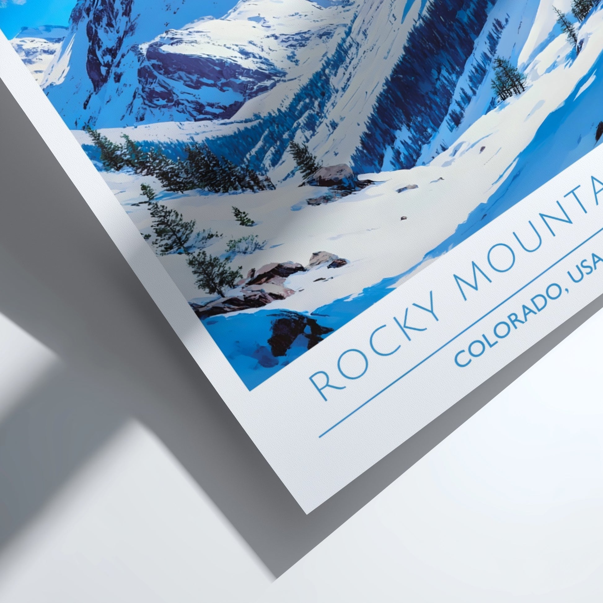 Rocky Mountains, Colorado: The Frost – Modern Travel Art