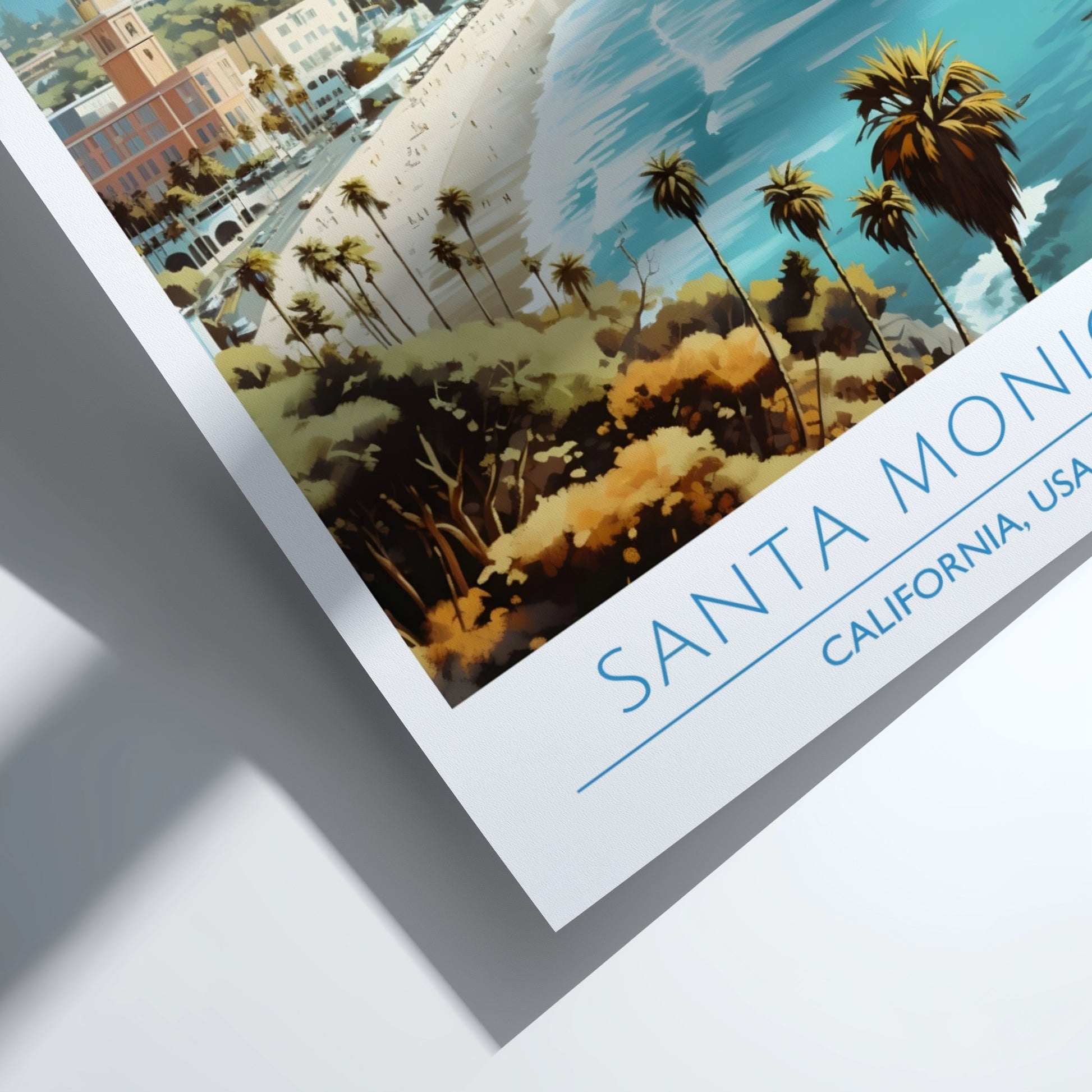 Santa Monica, California: The Horizon – Modern Travel Art