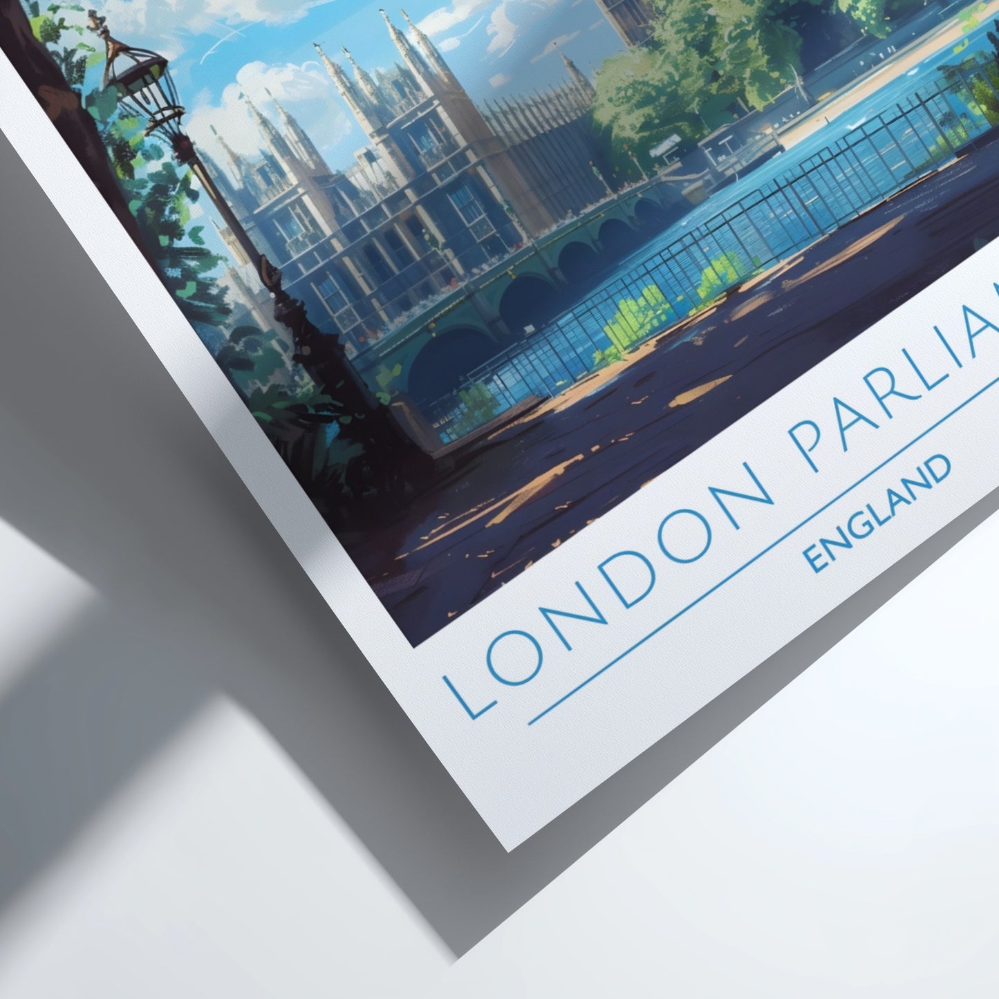 London Parliament, England: The Epoch – Modern Travel Art